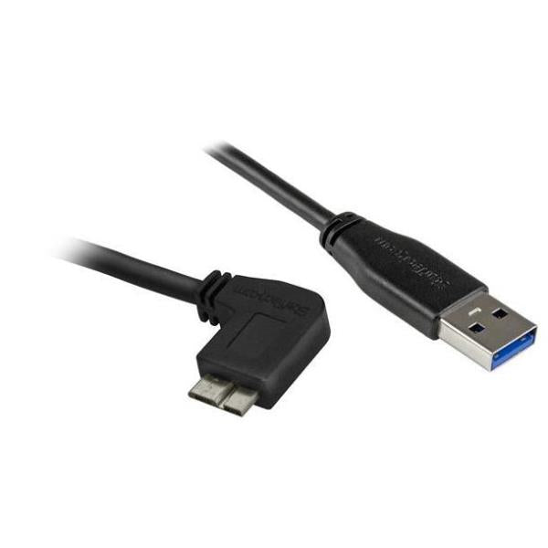 CABLE 1M MICRO USB 3.0 ACODADO