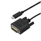 CABLE 3M USB-C DVI BLACK