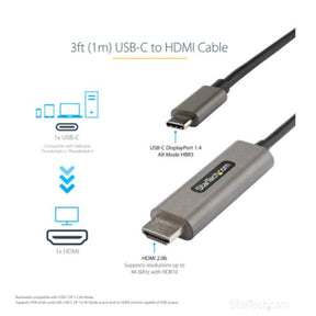 CABLE 1M USB CA HDMI 4K HDR10