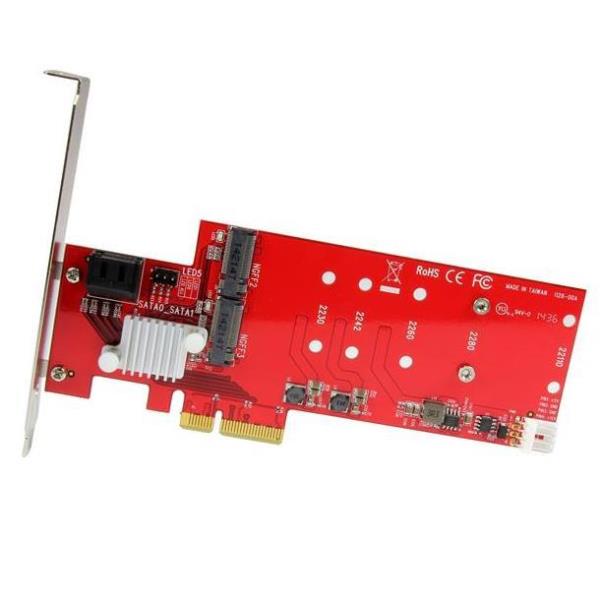 TARJETA PCIE 2XNGFF M.2 2XSATA