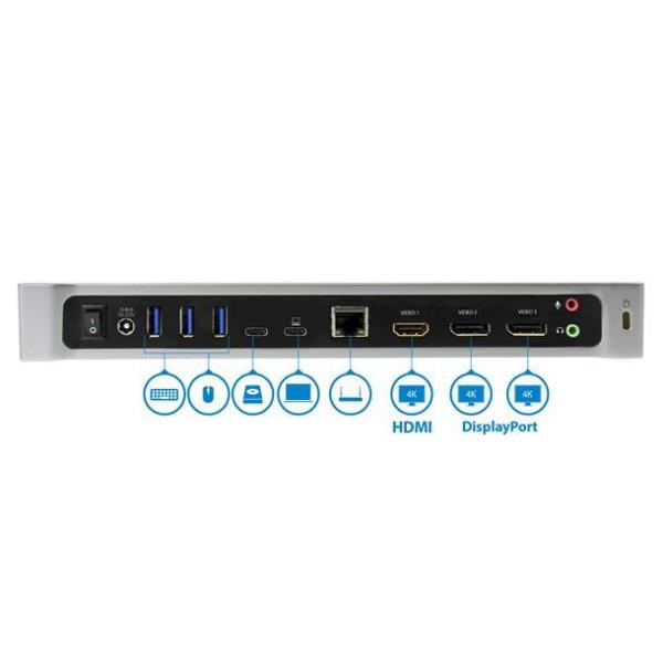 DOCK STATION USB-C DP Y HDMI