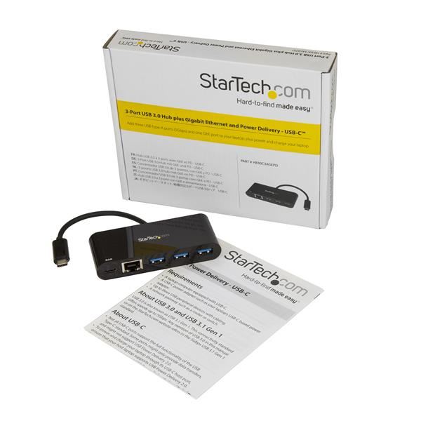HUB USB-C 3.0 3 PUERTOS USB-A