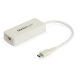 WHITE USB-C NETWORK ADAPTER