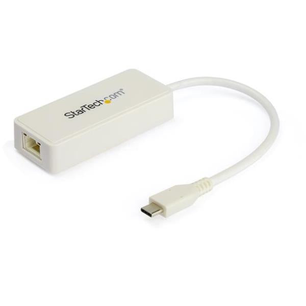 WHITE USB-C NETWORK ADAPTER