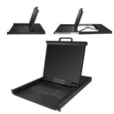 CONSOLE RACK KVM 8X VGA LCD 19