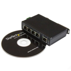 SWITCH ETHERNET 5 PUERTOS DIN