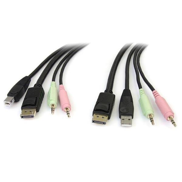 CABLE KVM 1 8M USB DISPLAYPORT