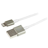 CABLE USB LIGHTNING 1M WHITE