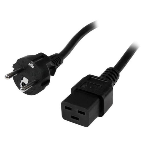 CABLE 2M SCHUKO CEE7 TO C19