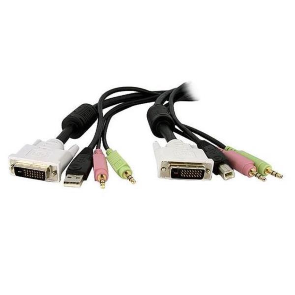 CABLE KVM 4 5M 4EN1 DVI-DUSB