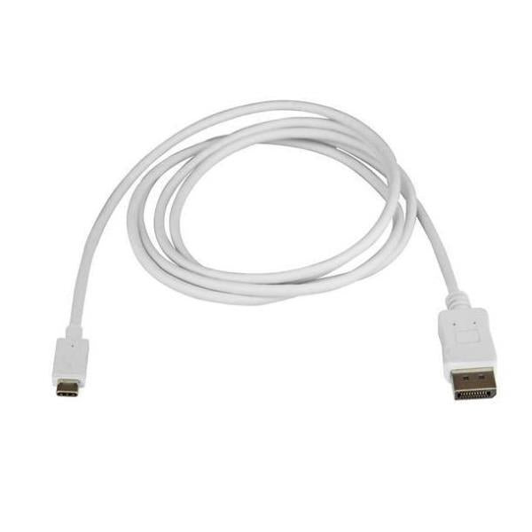 CABLE 1 8M USB-C A DP BLANCO