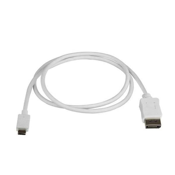 CABLE 1M USB-C TO DP 4K WHITE