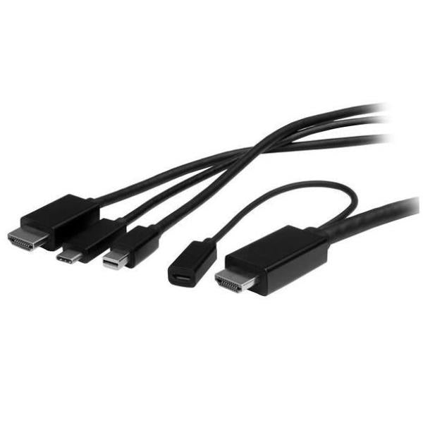 CABLE USB-C MINI DP TO HDMI 2M