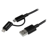 CABLE 1M LIGHTNING/MICRO A USB