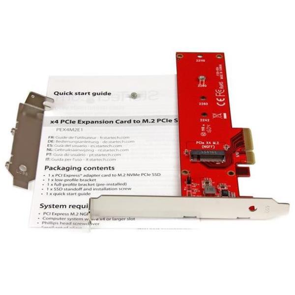 PCI-E ADAPTER X4 TO M.2 NGFF