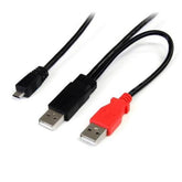 CABLE 91CM MICRO B USB A EN Y