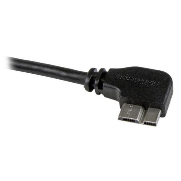 CABLE 0 5M MICROUSB 3 ACODADO