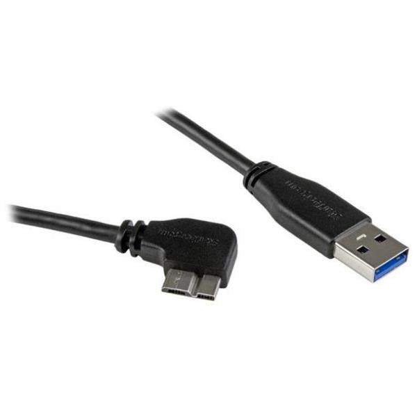 CABLE 0 5M MICROUSB 3 ACODADO