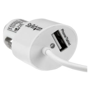 CARGADOR WHITE 2XUSB CAR