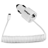CARGADOR WHITE 2XUSB CAR