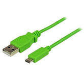 CABLE MICROUSB BA USB A GREEN