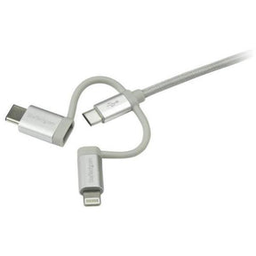 CABLE 1M USB A LIGHTNING USBC MICRO