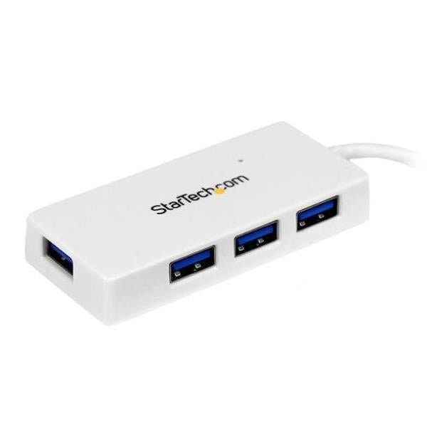 HUB USB 3.0 4 PUERTOS BLANCO