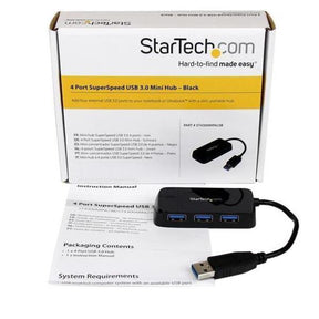 HUB USB 3.0 4 PUERTOS NEGRO