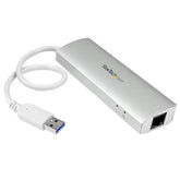 HUB 3X USB 3.0 CON ETHERNET