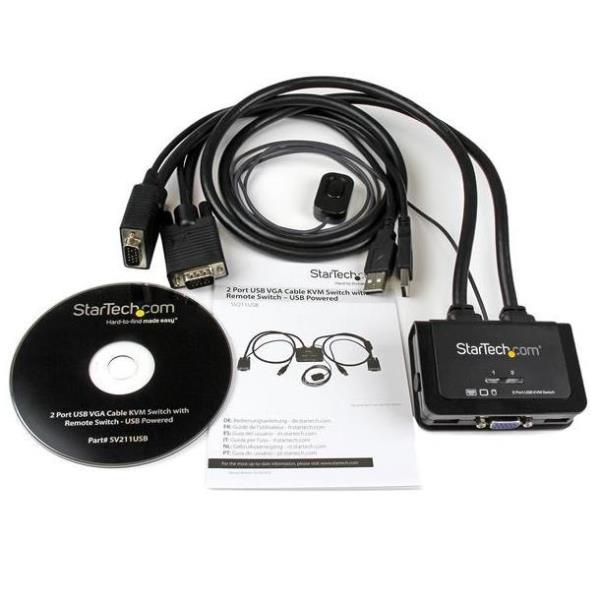 CABLE SWITCH KVM 2X VGA USB