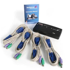SWITCH KVM 4 PUERTOS VGA USB (SV411K)