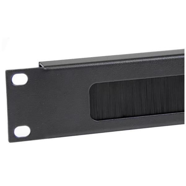 PANEL PASACABLES DE CEPILLO 1U