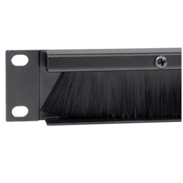 PANEL PASACABLES DE CEPILLO 1U