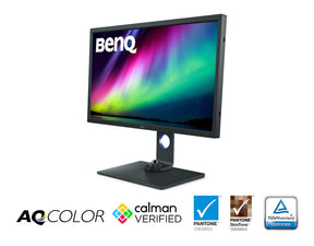 BenQ PhotoVue SW321C - LED Display - 32" - 3840 x 2160 4K UHD (2160p) @ 60 Hz - IPS - 250 cd/m² - 1000:1 - HDR10 - 5 ms - 2xHDMI, DisplayPort, USB-C - gray