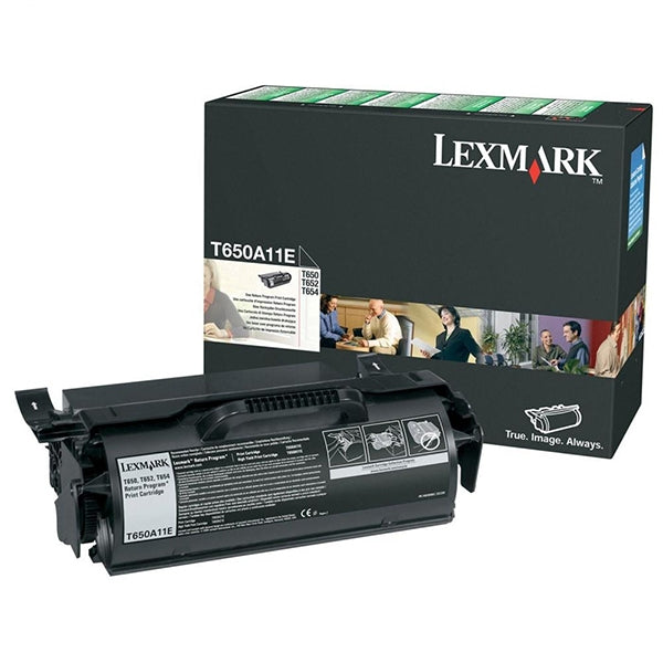 LEXMARK TONER BLACK 7K W/RET T650/652