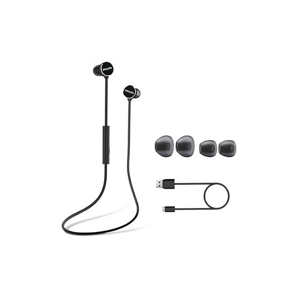 PHILIPS EARPHONES WIRELESS UPBEAT TAUN102BK BLACK