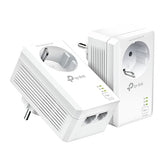 KIT DE INICIO TP-LINK AV1000 2 PUERTOS GIGABIT PASSTHROUGH POWERLINE