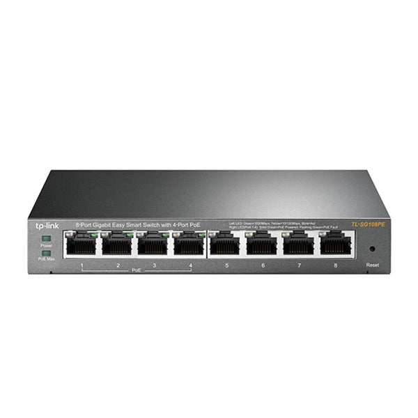 TP-LINK 8PORTS GIGABIT 4XPOE 802.3AF - TL-SG108PE