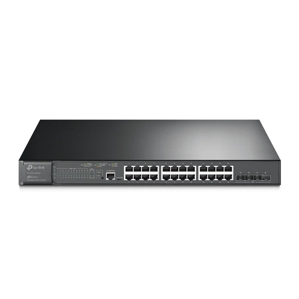 SWITCH GESTIONADO TP-LINK JETSTREAM DE 24 PUERTOS GIGABIT Y 4 PUERTOS 10GE SFP+ L2+ CON