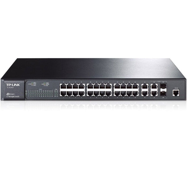 SWITCH GESTIONADO TP-LINK JETSTREAM DE 24 PUERTOS GIGABIT L2+ CON 4 RANURAS SFP