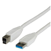 CABLE USB 3.0 A/BM/M 1.8M WHITE