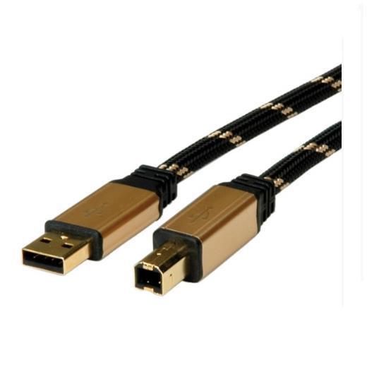 CABLE USB 2.0 A/B ORO M/M 4.5M