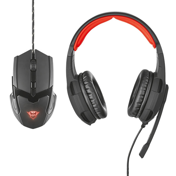 TRUST HEADSET GAMING GXT784 + MOUSE #KAMIKAZE PROMO#