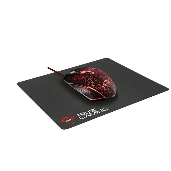 TRUST GAMING MOUSE GXT783 IZZA + ALFOMBRA DE RATÓN