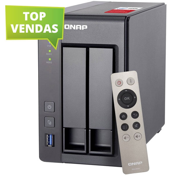 QNAP NAS TORRE 2xSATA 6 INTEL CEL 2.0 GHz QCORE 2GB TS-251+