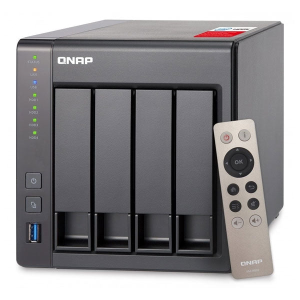 QNAP NAS TORRE 4x2.5/3.5 SATA 6G INTEL CELERON 2.0 GHz QUADCORE 8GB DDR3L RAM