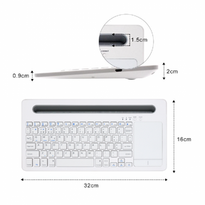 Bluetooth Keyboard with Touchpad and Tablet/Smartphone Support - BK230TF
