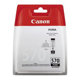 Canon PGI-570PGBK - 15 ml - preto - original - blister - tanque de tinta - para PIXMA TS5051, TS5053, TS5055, TS6050, TS6051, TS6052, TS8051, TS8052, TS9050, TS9055