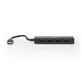 NEDIS USB-A MACHO- FEMEA 4 PORTAS USB 3.2 GEN 1 ALIMENTADO PORUSB 4X USB