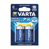 VARTA HIGH ENERGY ALKALINE BATTERIES 4914 - LR14/C BLISTER 2 UND